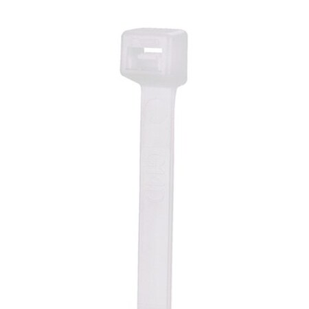 Panduit Cable Tie, 5 in L, 0.94 in Max Bundle Dia., Natural, Nylon 6/6, 50 lb Strength, 100 PK S5-50-C